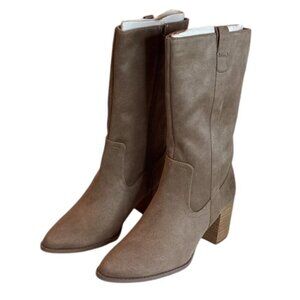 DV by Dolce Vita Women's Tezza Faux Suede Boot Brown Size 8.5 NWOB